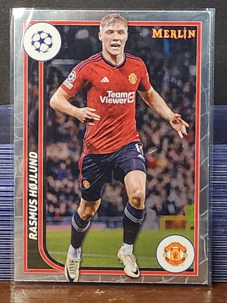 2023-24 Topps Merlin UEFA Club Competitions - #81 Rasmus Hojlund
