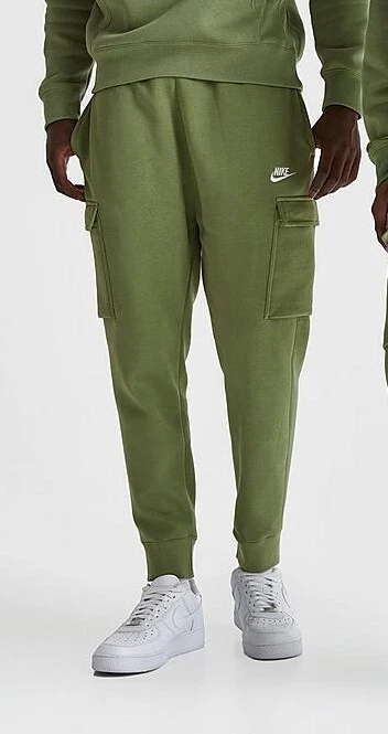 NWT Men's Nike Cargo Fleece Jogger Sweatpants Alligator Green M L XL XXL