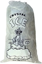 500 bag Commercial CRYSTAL 8 LB LBS Plastic Ice Bags High Qualit With Drawstring