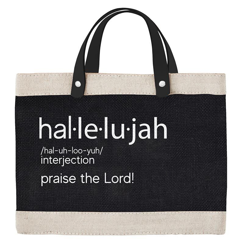 Mini Canvas Tote Bags w/ Genuine Leather Handles Bag