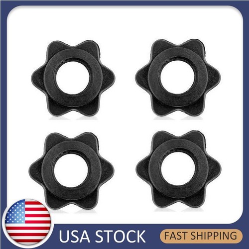 4PC Weight Check Nut Barbell Bar Clips Spin Lock Screw Dumbbell Spinlock CollajV - 第 1/8 張圖片