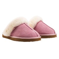 Redfoot Ladies Ann Pink Sheepskin Suede Zippy Slippers Uk 3/euro 36 Rrp £100 Redfoot Ladies Ann Pink Sheepskin Suede Zippy Slippers Uk 3/euro 36 Rrp £100