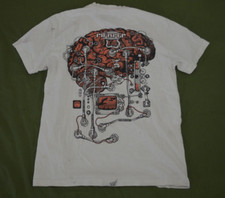 RIP Rapper Hip Hop Rap Tee White T Shirt Size S Made in USA DESTROYED