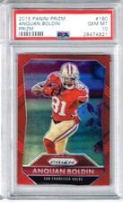 2015 Panini Prizm Anquan Boldin Red Prizm PSA 10