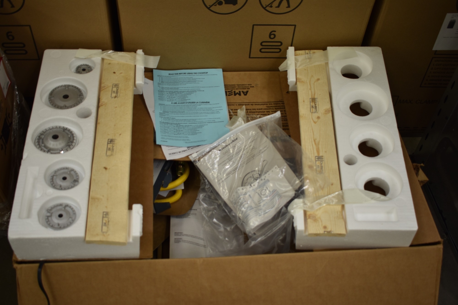 KitchenAid KCGS356ESS 36" Stainless 5 Burner Natural Gas Cooktop NOB