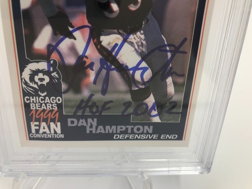 Carte DAN HAMPTON BECKETT AUTO signée 1999 UNITED AIRLINES CHICAGO BEARS - Photo 7 sur 10