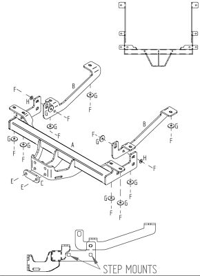 Towtrust Fixed Flange Automotive Steel Towbar For Renault Master Van 10-On