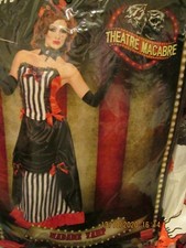 THEATRE MACARBE BURLESQUE MADAME VAMP FANCY DRESS OUTFIT SIZE 8/10 HALLOWEEN