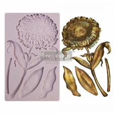 Grandeur Flora - Re-design with Prima 5" x 8" Silicone Decor Mould