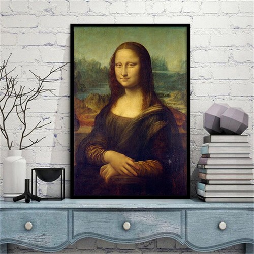 Mona Lisa Canvas Painting Posters and Prints Wall Art For Living Room Home Decor - Picture 1 of 8