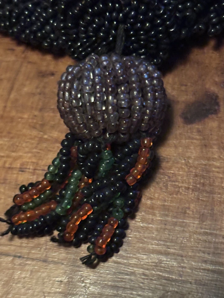 Cartera eduardiana vintage de 1900 para mujer con cuentas • COMO ESTÁ Foto 2 de 4