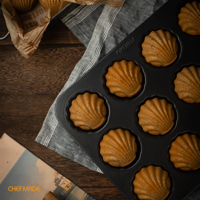 CHEFMADE Madeleine Pan, Nonstick 12 Cavity Bakeware
