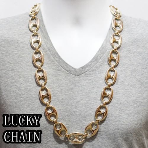 14K GOLD PLATED HEAVY LINK CHAIN 
