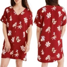 Madewell Novel Floral Shift Dress in Bird of Paradise Print Size XS