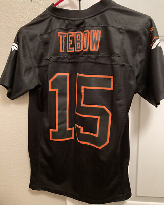 Tim Tebow Denver Broncos Reebok NFL Football Jersey Youth Med-stitched  numbers