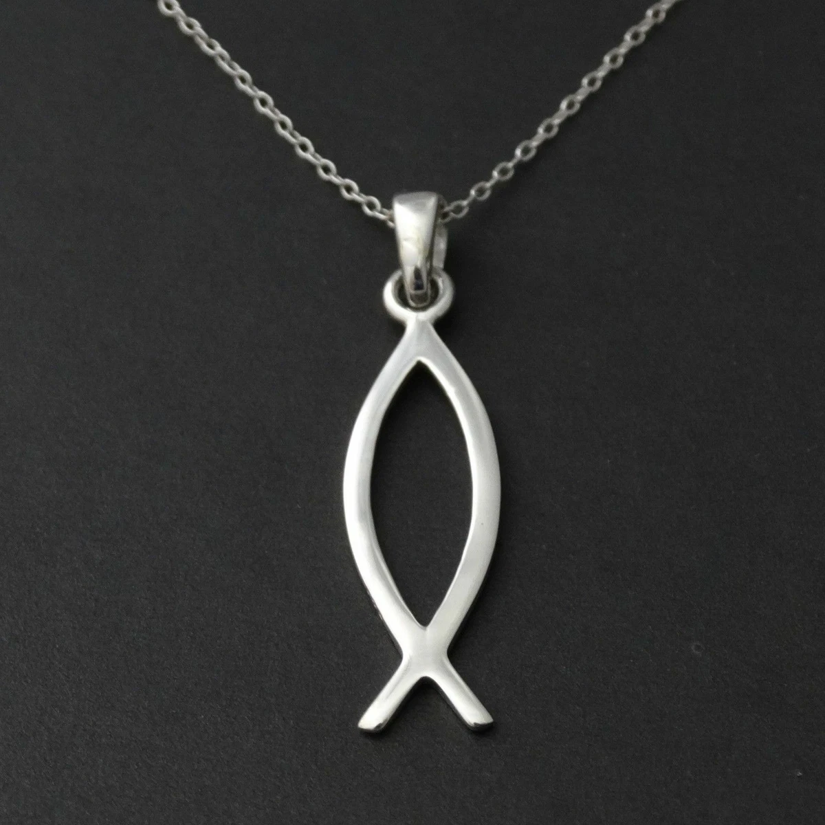Fish symbol best sale necklace