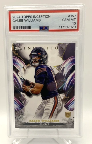 2024 TOPPS INCEPTION CALEB WILLIAMS #157 PSA GEM MINT 10   Low Population!