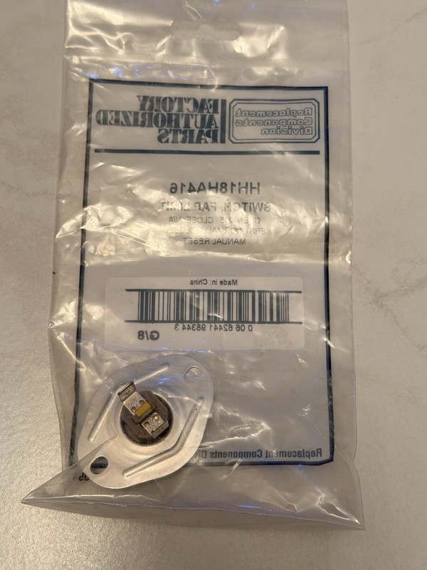 Draft Safety Limit switch for Carrier Bryant Payne HH18HA416
