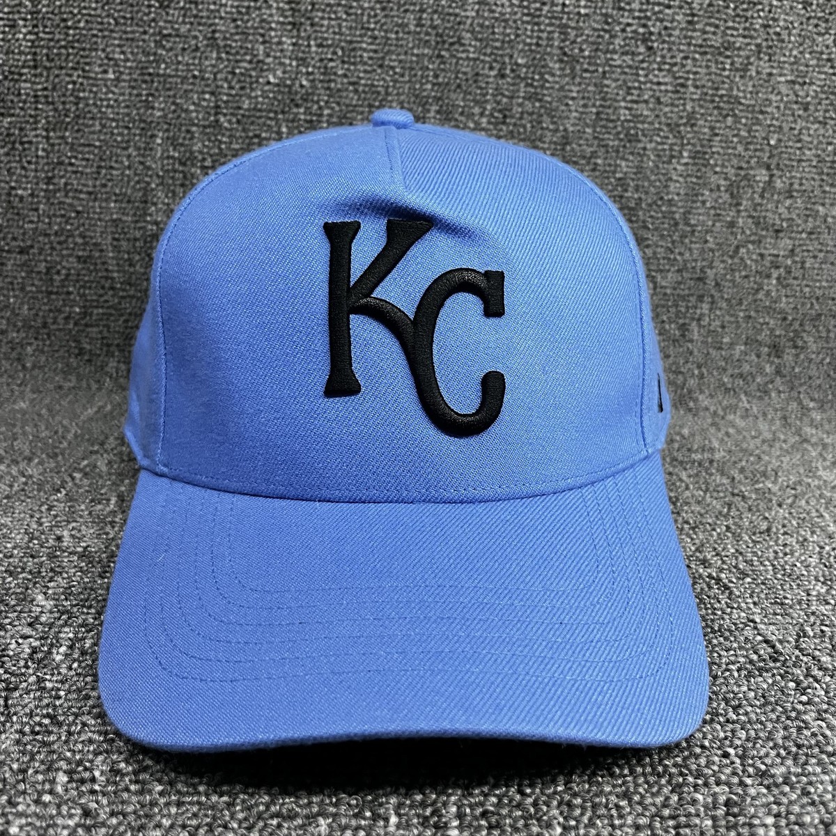 47 Brand Kansas City Royals KC MVP Hat Snapback Light Blue Black Underbrim OSFA