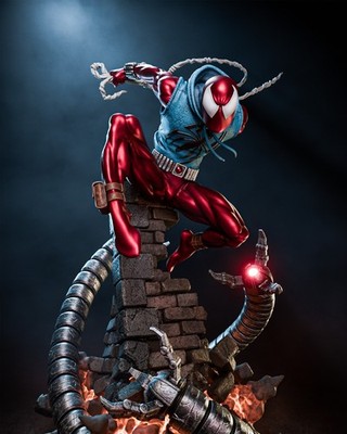 Scarlet Spider unbemalter Modellbausatz - 3D gedruckte Resin Figur - mehrere Skalen