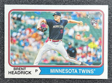 2023 Topps Heritage High Number Brent Headrick RC Rookie #572 Minnesota Twins