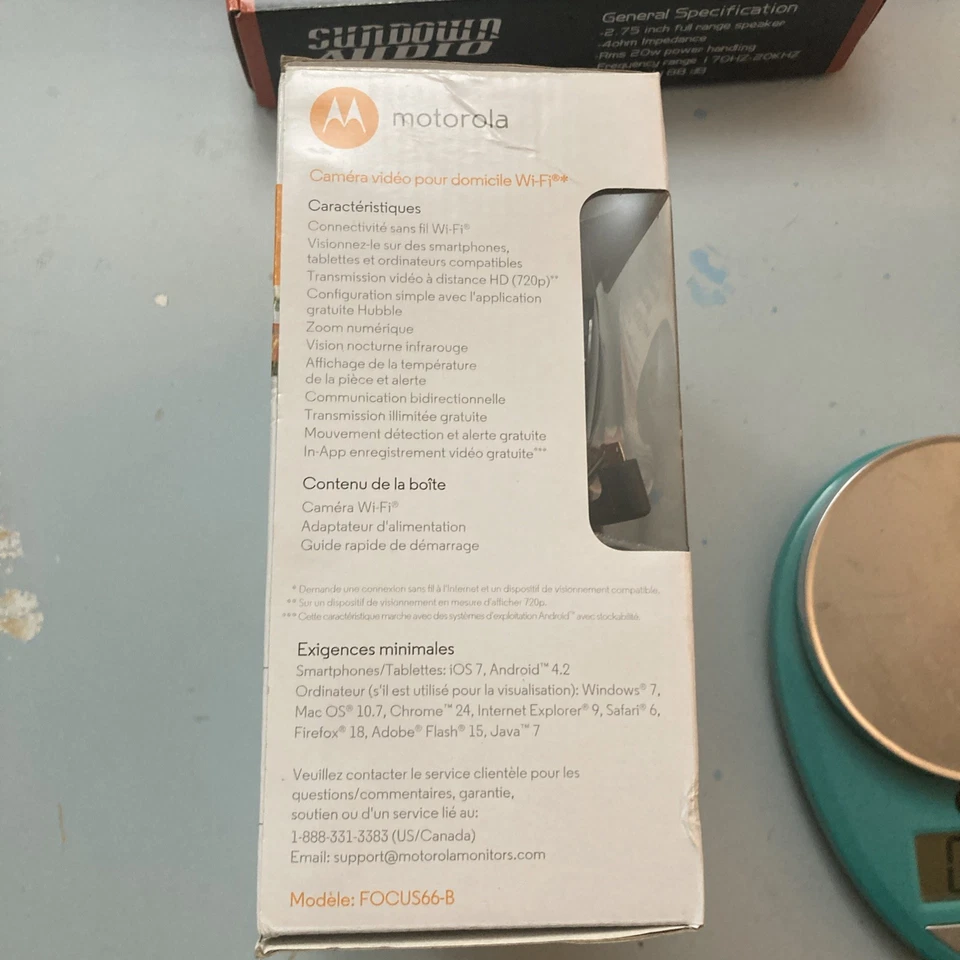 NUEVA Caja Abierta Motorola FOCUS68 Wi-Fi Cámara de Video Monitoreo Hogar HD Wi-Fi Foto 2 de 4