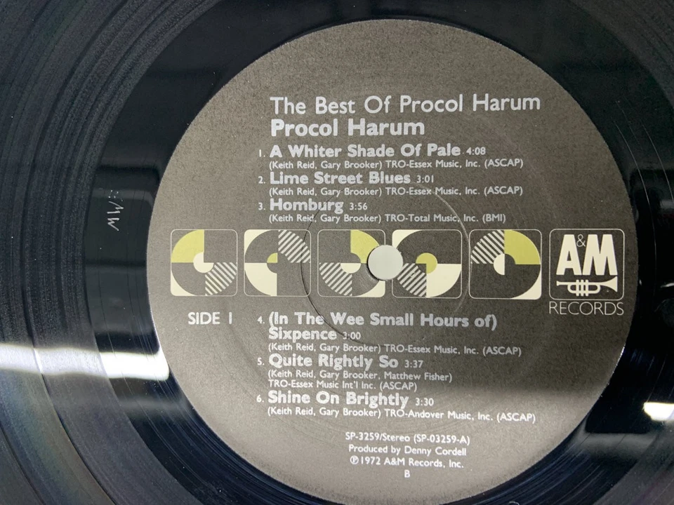 Procol Harum The Best Of Procol Harum US LP [57798ER] - Image 2 of 2