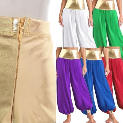 Damen Harem Bein Hosen Cosplay-Spiele Kostüme Leggings Bell Unterteile Boho