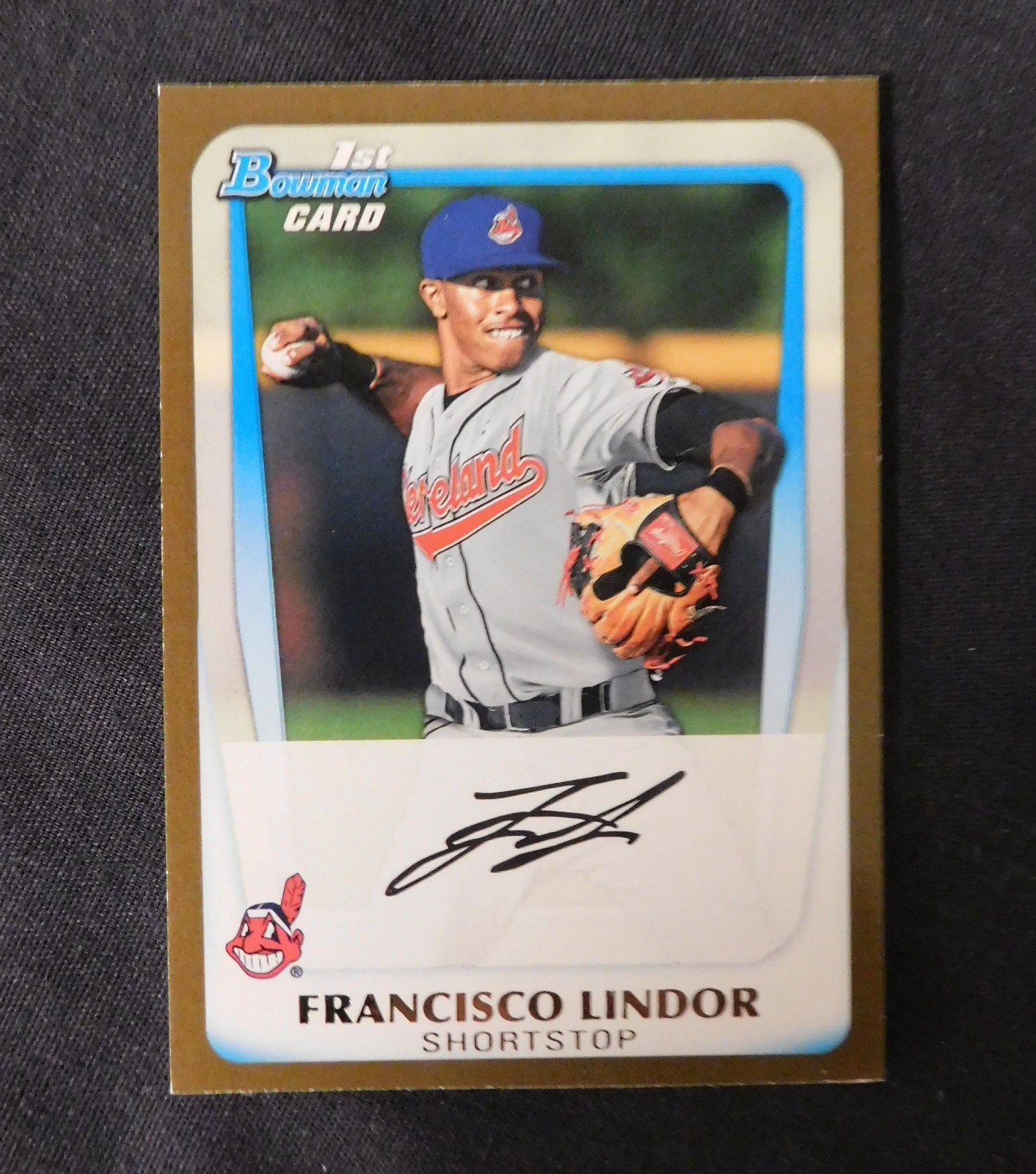 FRANCISCO LINDOR   2011 Bowman Draft Picks & Prospects #BDPP53  GOLD PARALLEL