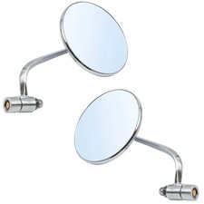 Chrome Round Mirror Kit Left Right For Vw Beetle Type 1 19501967 Chrome Round Mirror Kit Left Right For Vw Beetle Type 1 19501967