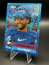 2025 Topps Heritage - Carson Kelly #723 Chrome SP Blue Sparkle Chicago Cubs