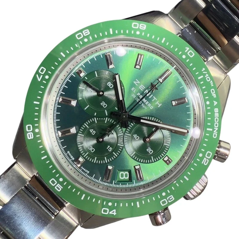 Zenith — ZENITH 03.3107.3600/56.M3100 41mm SS Green Dial Automatic Watch 2024 #OKW823