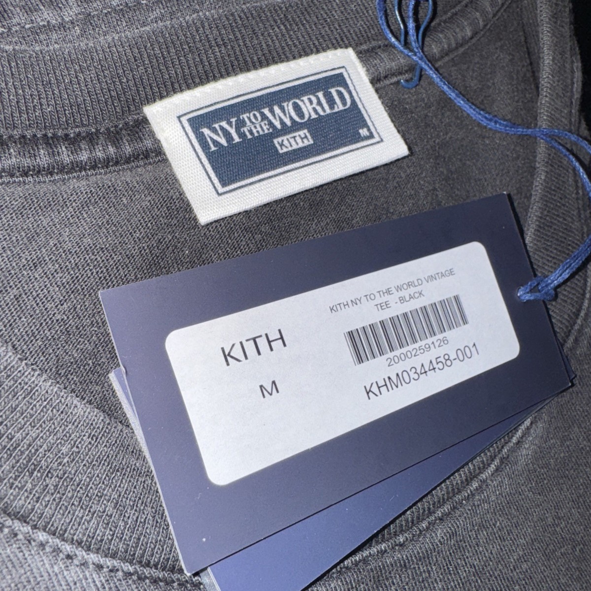 KITH NYC Instore Exclusive “NY to The World vintage tee” Black