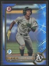 2021 Bowman Draft 1st Edition #BD-65 Pedro Pineda Blue Foil #/150