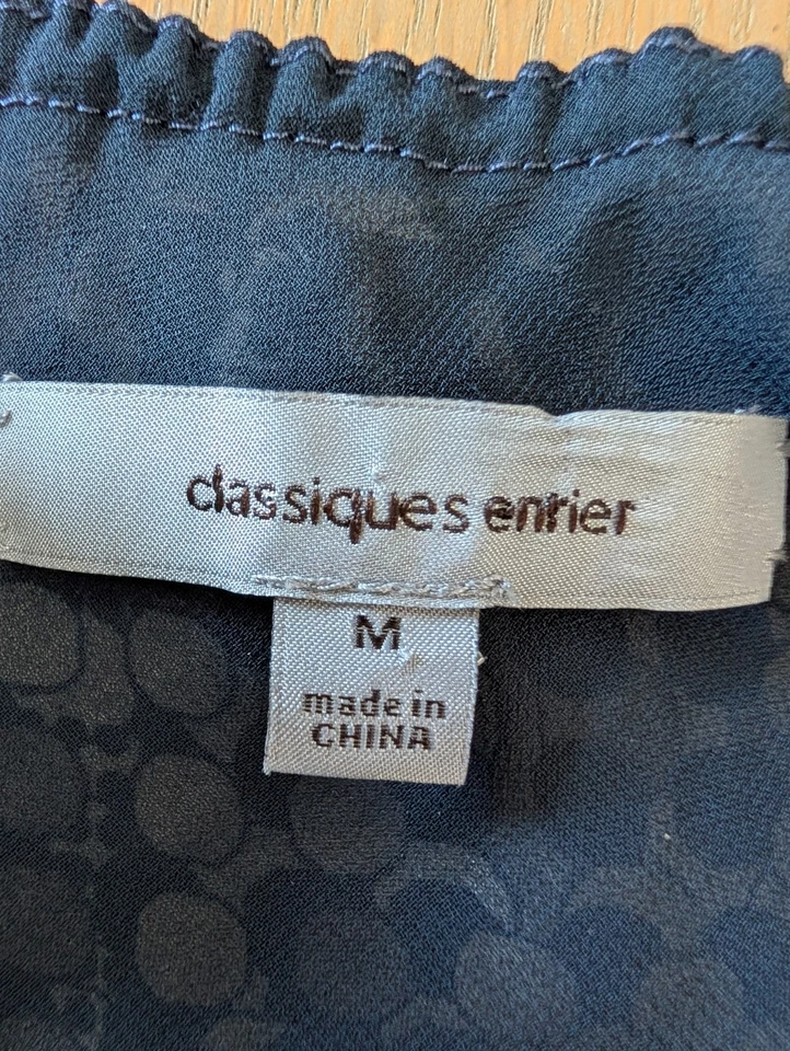 Top de hadas de festival Y2K de seda clásico de colección Entier para mujer talla M arte para usar Foto 4 de 4