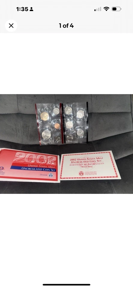 Lot If Coins- 2002 United States Mint proof & 2002 Denver Uncirculated Coin Set - Image 4 of 4