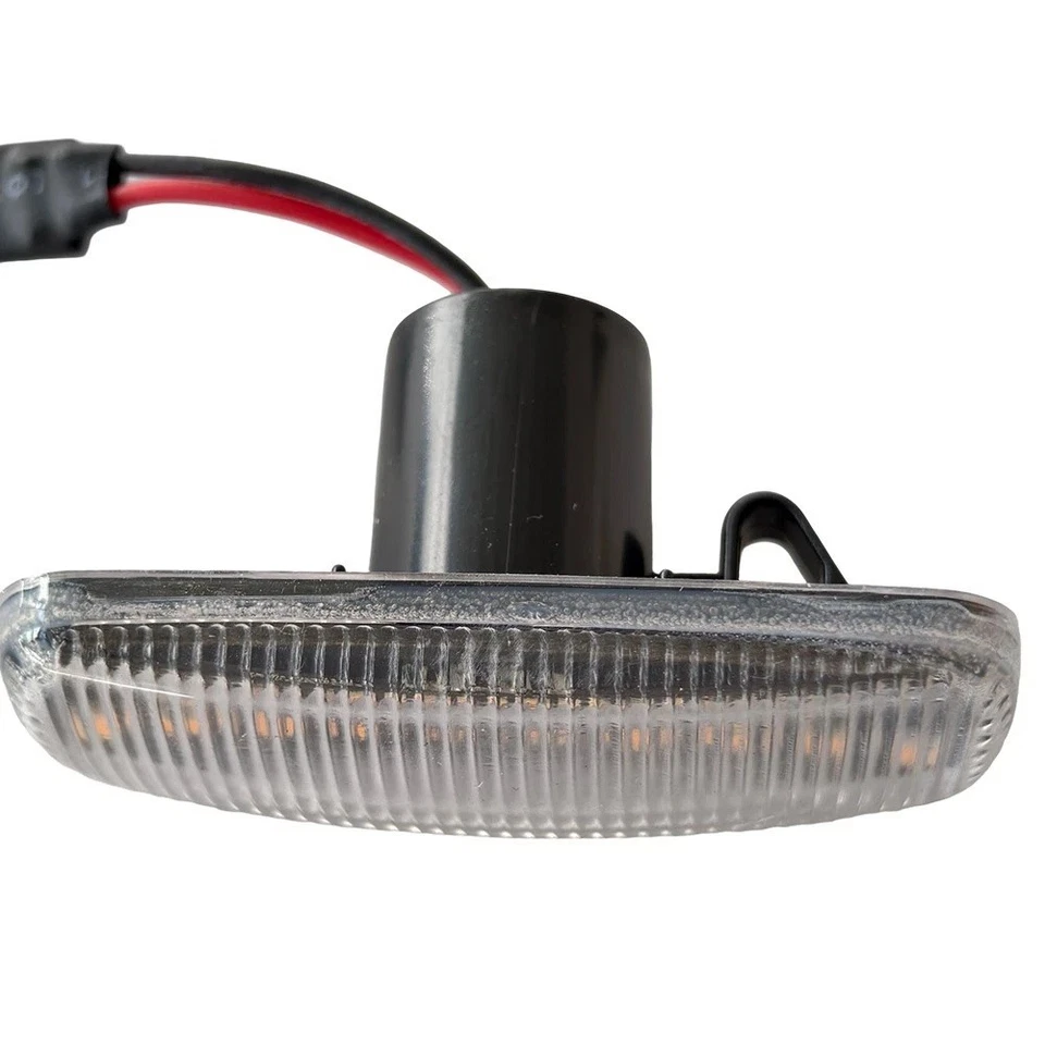 Luces de señalización laterales LED ámbar ámbar de lente transparente para Dodge Avenger/Cargador/Gran Caravana Foto 4 de 4