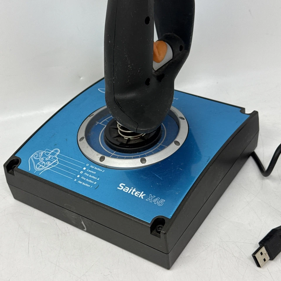 Saitek X45 Digital Flight Control (J24C) Flight Stick Tested And Working - Image 3 of 4