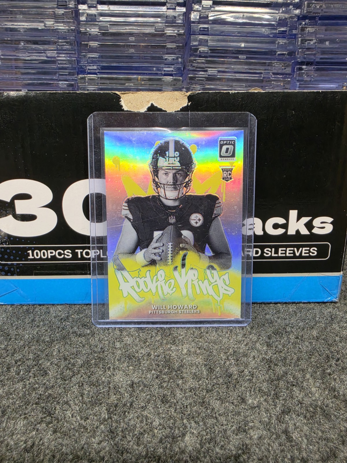 2025 Panini Donruss Optic Will Howard #11 Rookie Kings RC Steelers insert