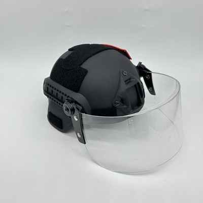 Airsoft Mich 2000 ACH Taktischer Helm mit klarem Visier NVG Halterung und Seiten