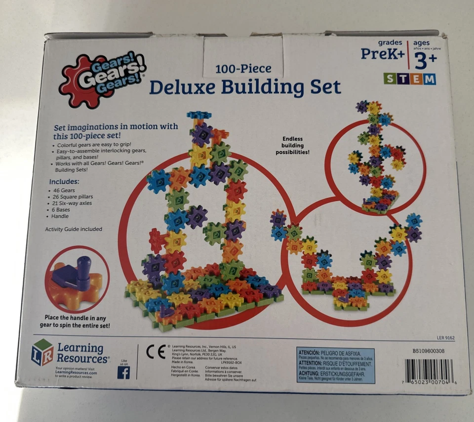 Learning Resources - Gears Gears Gears 100 piece Deluxe Building Set - Image 2 of 4