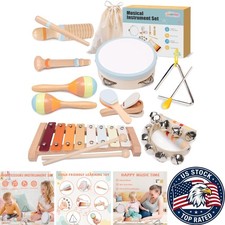 8-in-1 Montessori Baby Musical Instruments Set for Toddlers 1-3 - Safe and Fun