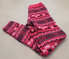 33 Degrees Womans Size XS Pajamas Bottoms Sleep Pants Christmas Holiday Snowflak