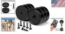 Heavy Duty Magnets with Hole 150LB Strong Neodymium Wall Mount Magnets 6 Pack