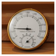 Sauna Thermometer 2 in 1 Fahrenheit Thermometer Hygrometer for Sauna Room, Sauna