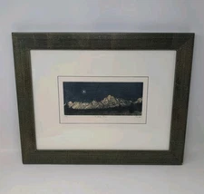 Framed Jay Pfeil 3 Plate Etching / Engraving 19" By "The Grand Tetons" 24/95