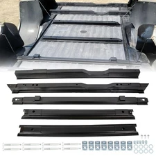Black Truck Long Bed Rail Floor Support For Ford Super Duty F250 F350 F450 99-18