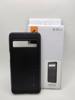 Spigen Google Pixel 7 Pro Hülle Tough Armor Kickstand Stoßfest Schwarz ACS04728