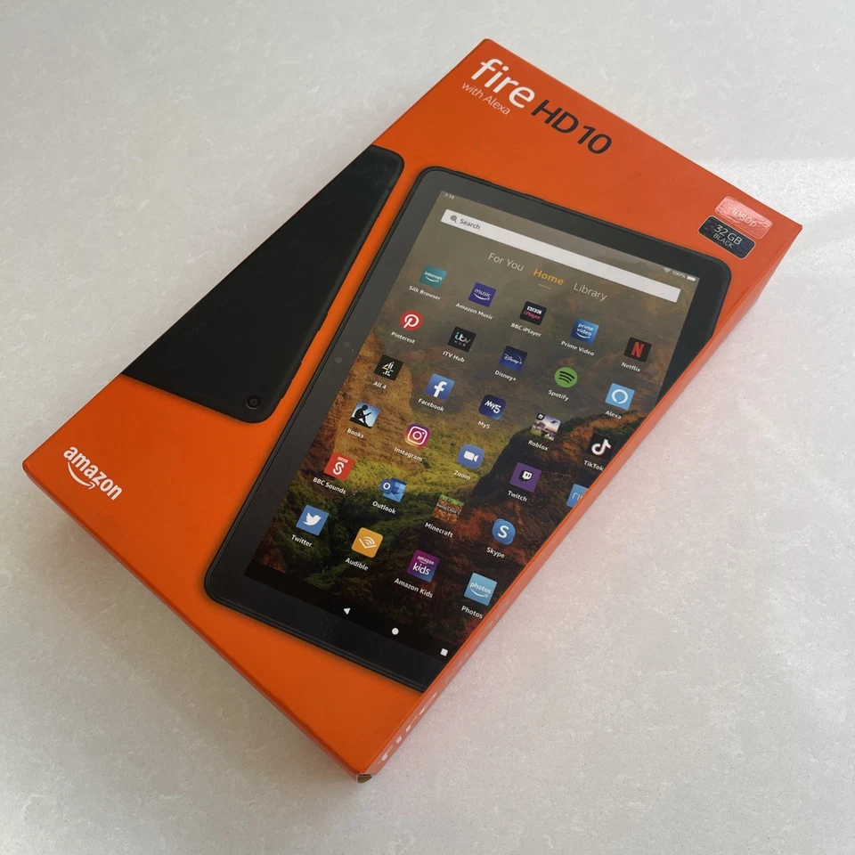 Amazon Fire HD 10 (11th Generation) 32GB Tablet Black 3GB RAM - Factory Sealed - Image 2 of 4