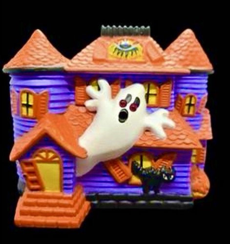 Avon BOO DROP INN HOWLING HAUNTED HOUSE Lights & Eerie HALLOWEEN Sounds NOS Box - Picture 4 of 8